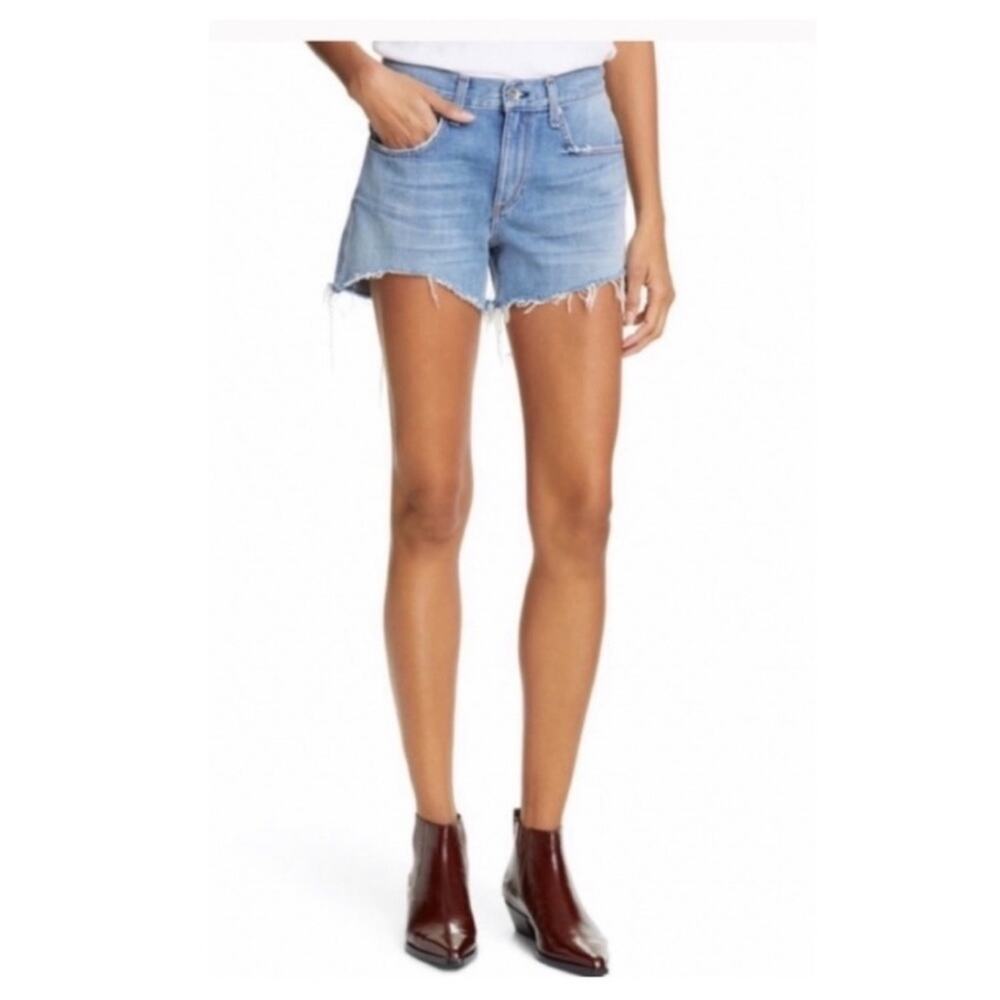 Rag & Bone Dre Low Rise Denim Shorts in Clean Bishop- 29